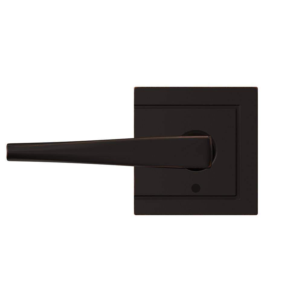 Aged Bronze Finish Lever with Passage and Privacy Lock Z4141