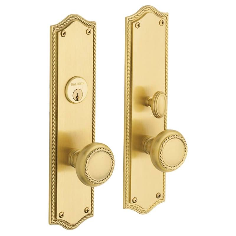 Satin Brass Dummy Handleset Trim Set N11135