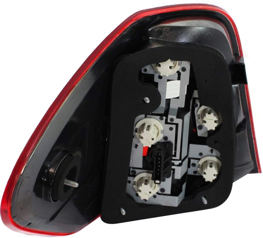 Tail Light Assembly Passenger Side with Bulbs Black Housing A38162