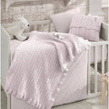 6 Piece Pink Crib Bedding Set R943178