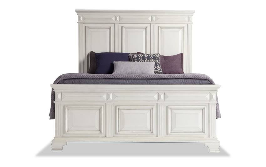 Queen Storage Bed in White W866