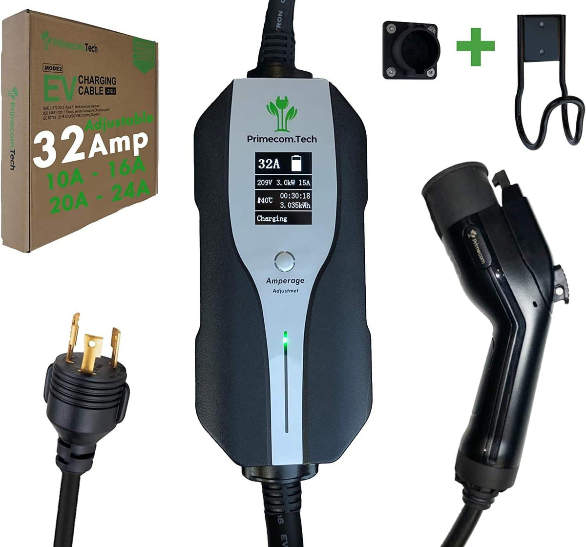 Level 2 Electric Vehicle Charger with 30Ft Cable R691744