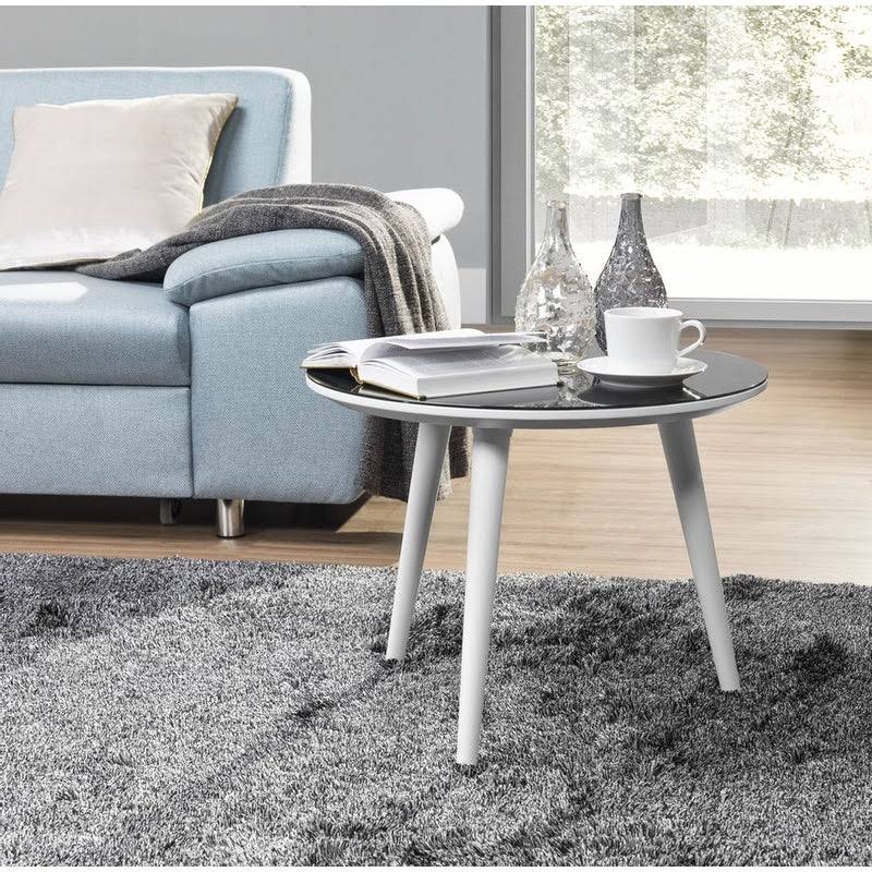 Black Round End Table O107168
