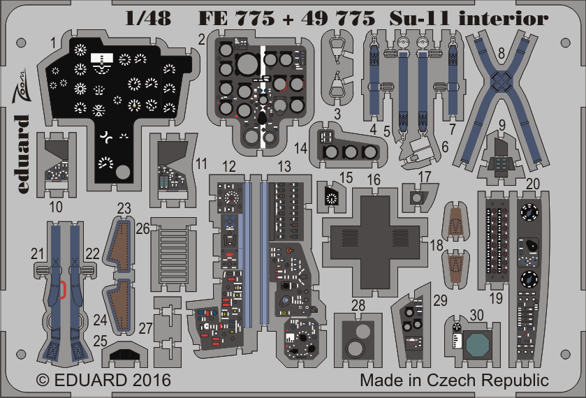 1/48 Soviet Su-11 Fishpot Scale Model Kit X242553