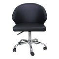 Black Faux Leather Swivel Office Chair I526614