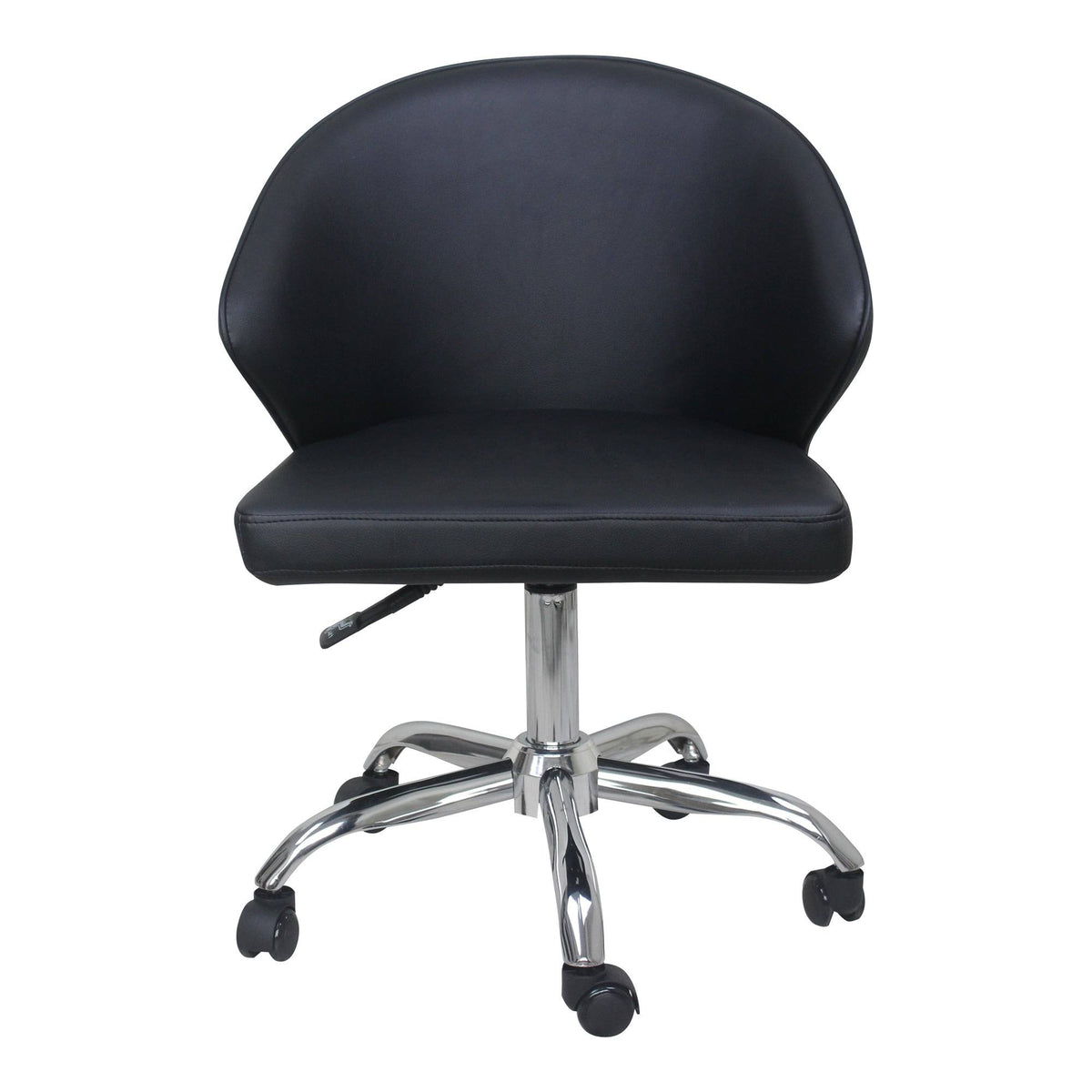 Black Faux Leather Swivel Office Chair I526614