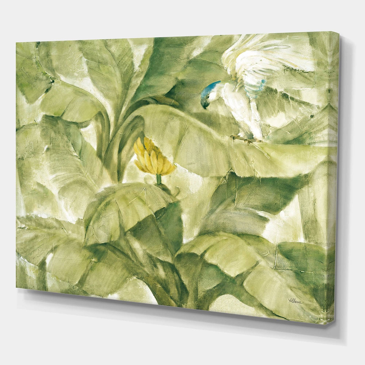 Green Traditional Canvas Artwork Print - 40 in. Wide x 30 in. High N42590