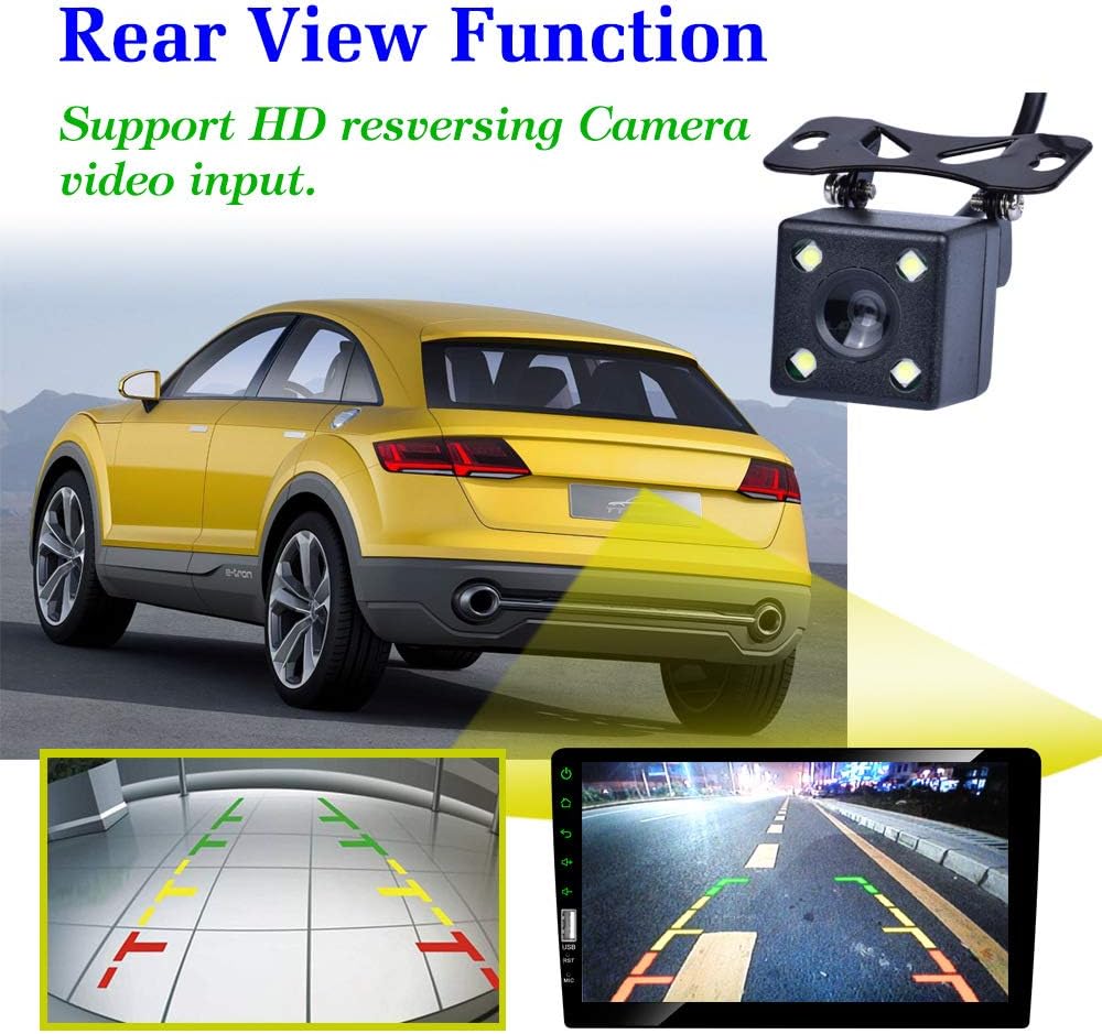 9 Inch Single Din Car Stereo Touch Screen with Backup Camera Bluetooth FM Radio AUX/USB/TF MP3/MP4/MP5 Player B120