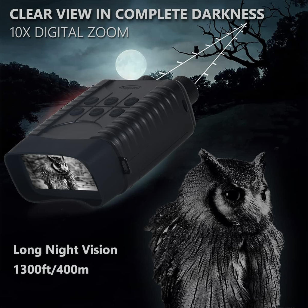Digital Night Vision Binoculars Infrared Goggles 10X Zoom HD Photo 1080P Video 3.0 LCD Screen 32GB SD Card O9953