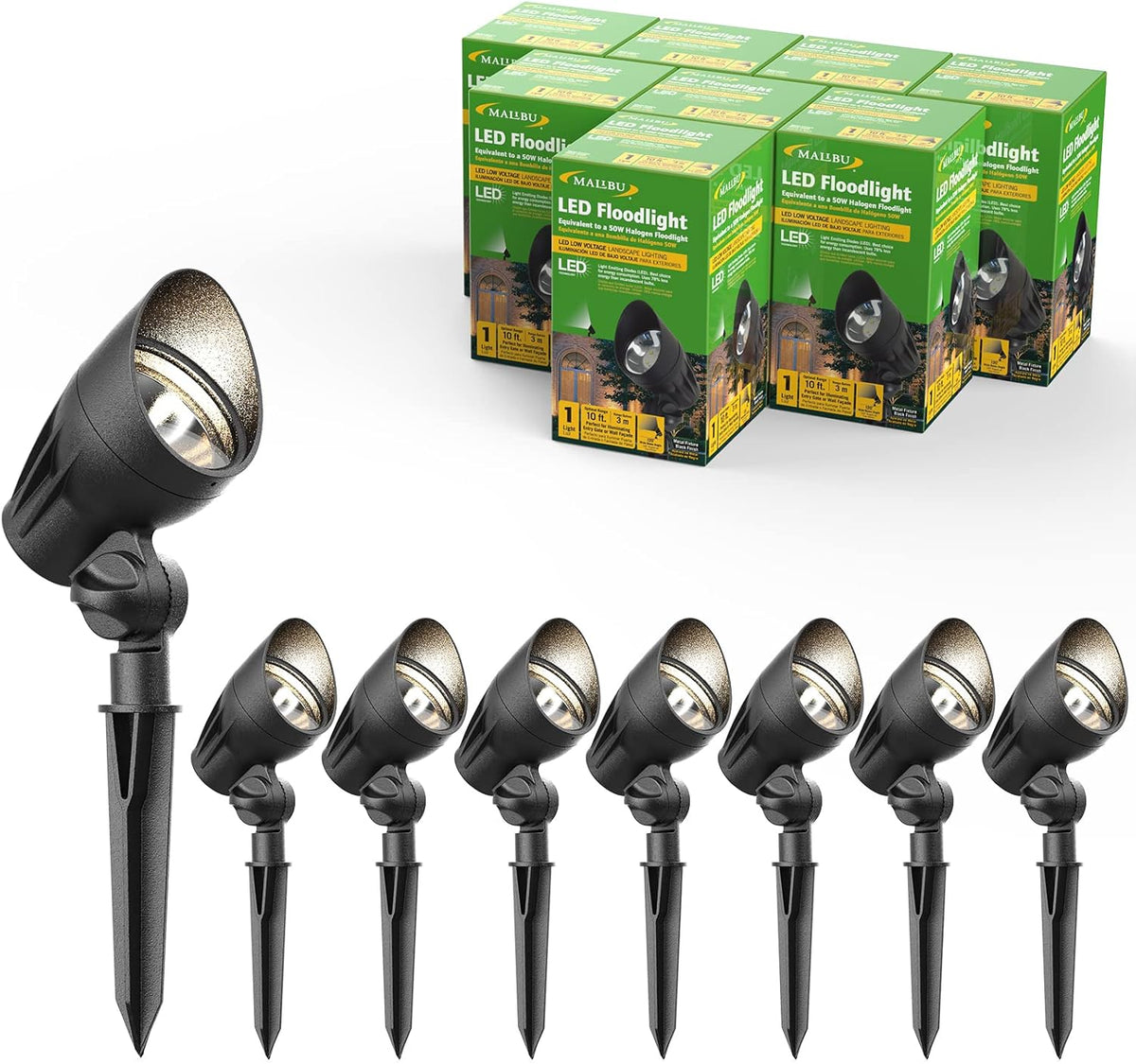 8 Pack LED Landscape Floodlight N489