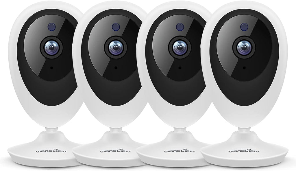 4 Pack 1080P WiFi Indoor Security Camera with Motion Detection Two-Way Audio Night Vision H28187