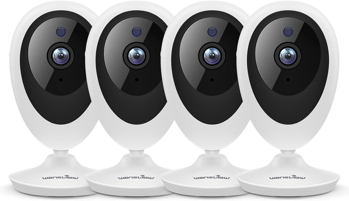 4 Pack 1080P WiFi Indoor Security Camera with Motion Detection Two-Way Audio Night Vision H28187