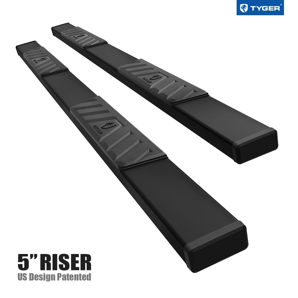 5" Riser Running Boards Side Step Rails Nerf Bars L49349