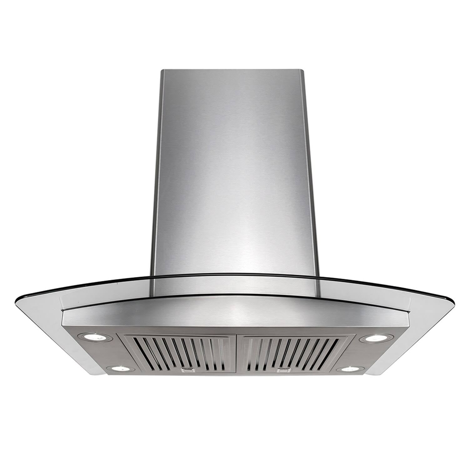 Stainless Steel 30-Inch Ducted Island Mount Range Hood V603