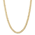 14kt Yellow Gold 22 inch Open Concave Curb Chain with Lobster Clasp L828773