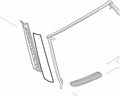 Pillar Cover Trim Black Right Passenger Side Pack of 2 S9468