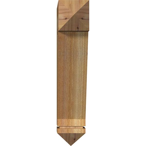 6x22W x 22x22D x 30x22H Traditional Arts u0026 Crafts Rough Sawn Bracket Z855776