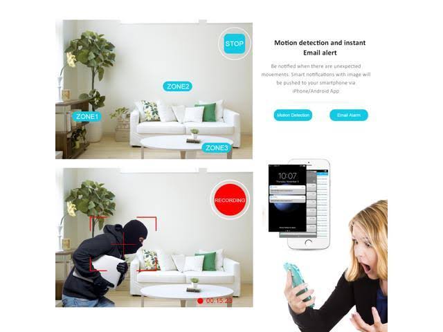 8CH 1TB NVR 1080p Wireless Security Camera System T65870