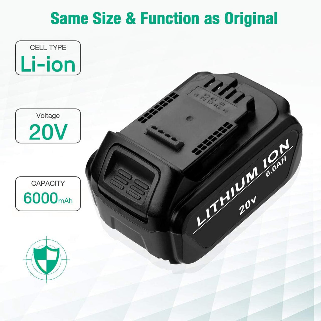 6.0Ah Li-ion Battery 2 Pack U95486