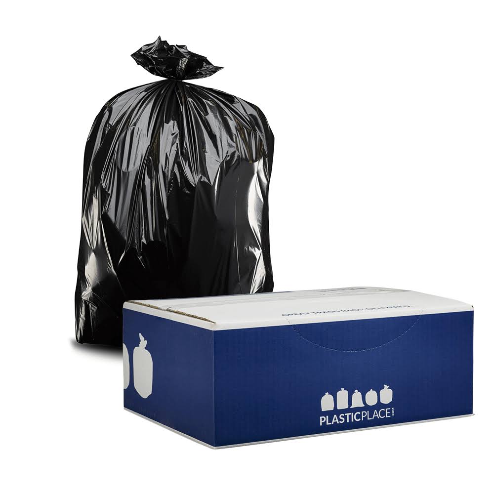 Black 55-60 Gallon Contractor Bags, 50 per Case Q9028