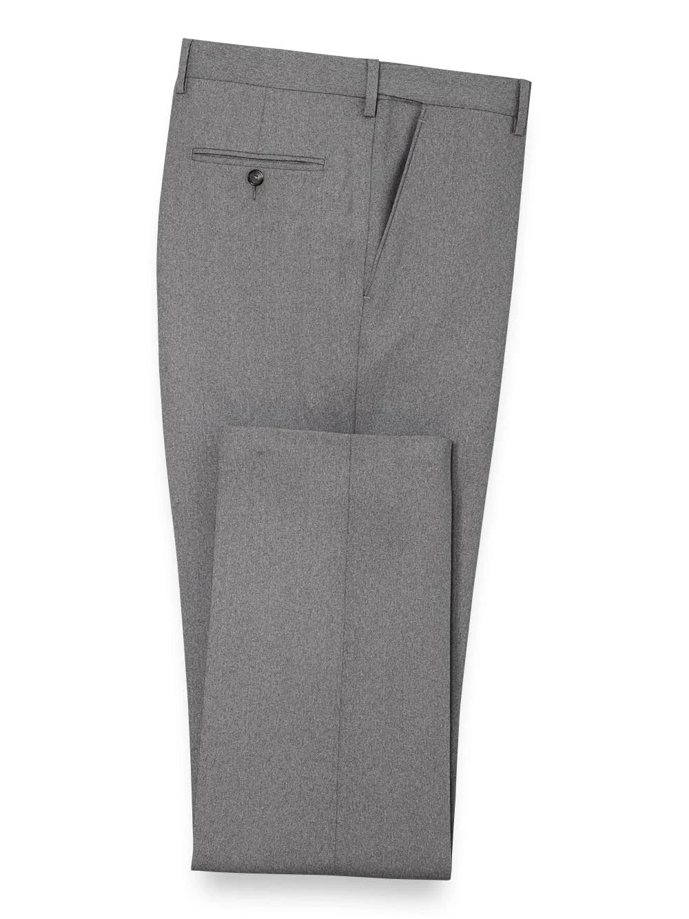 Tailored Fit Solid Grey Wool Suit V41207