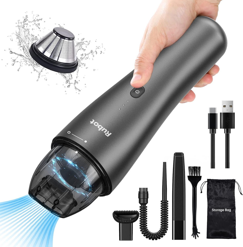 Handheld Cordless Mini Car Vacuum Black E6026