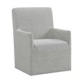 Grey Upholstered Arm Chair Set Q990852