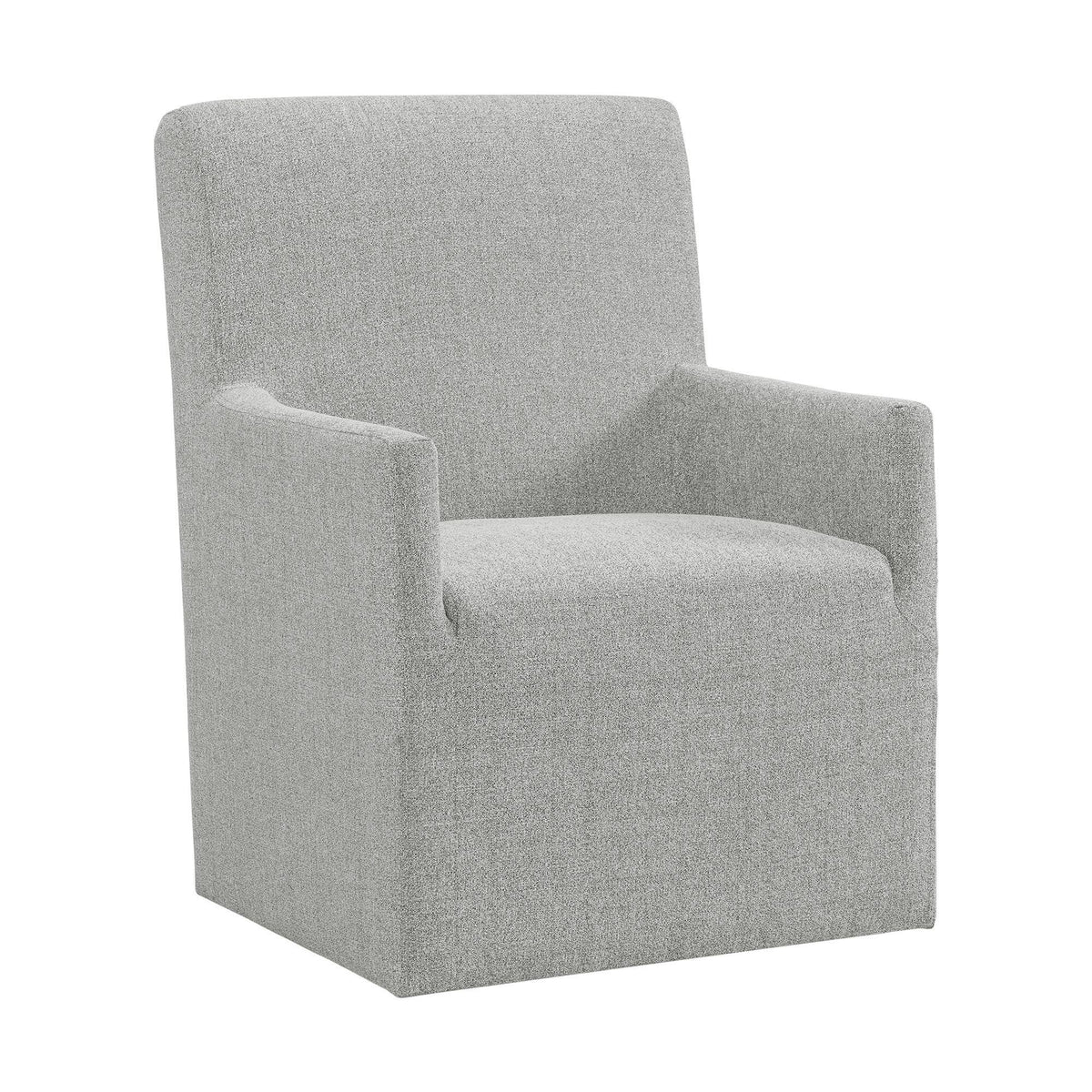 Grey Upholstered Arm Chair Set Q990852
