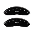 Black Powder Coat Engraved Caliper Cover, Set of 4 L39403