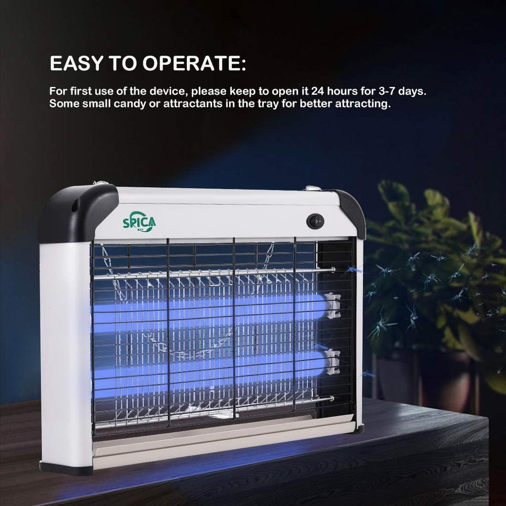 20W Electric Bug Zapper Insect Mosquito Killer with 2 Replacement UVA Light Bulbs, Pack of 2 L4176
