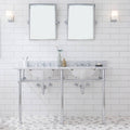 60x22 Double Wash Stand in Chrome Y4182