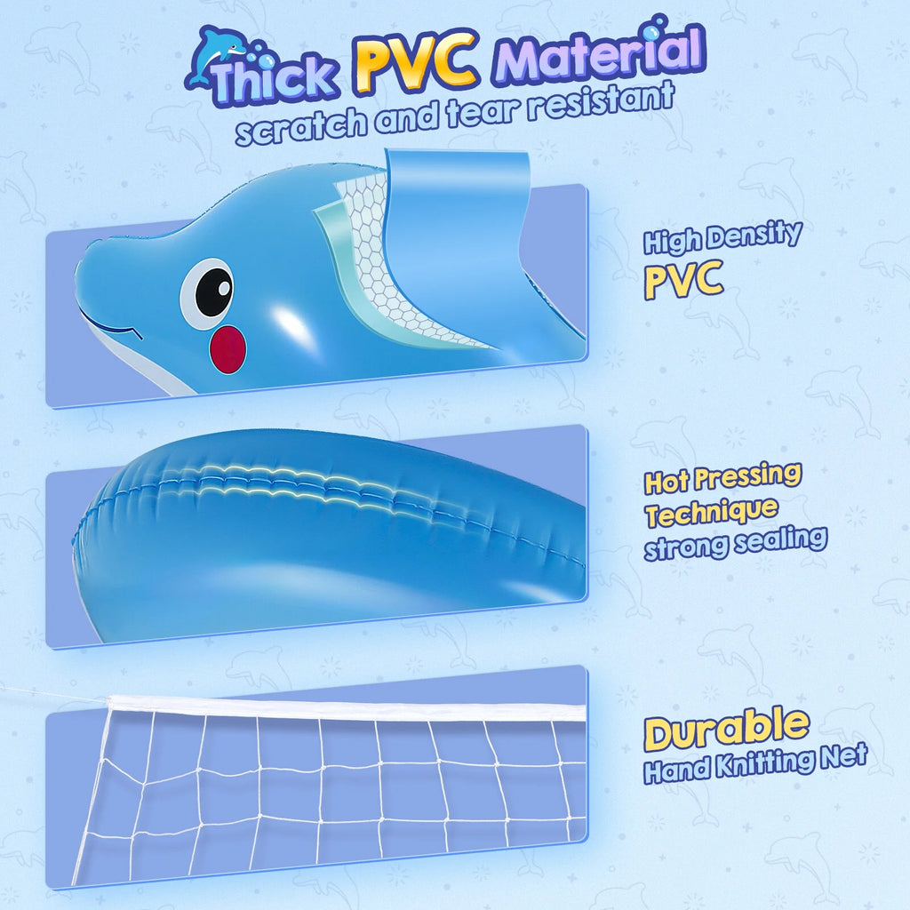 Inflatable Volleyball Game Set with Floating Net W109872