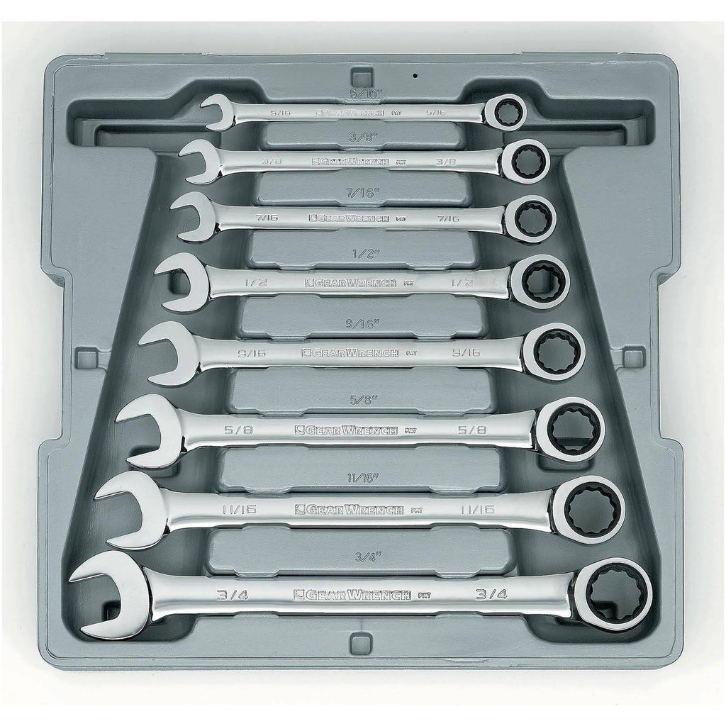 8 pc. Combination Ratcheting Wrench Set SAE Y2851