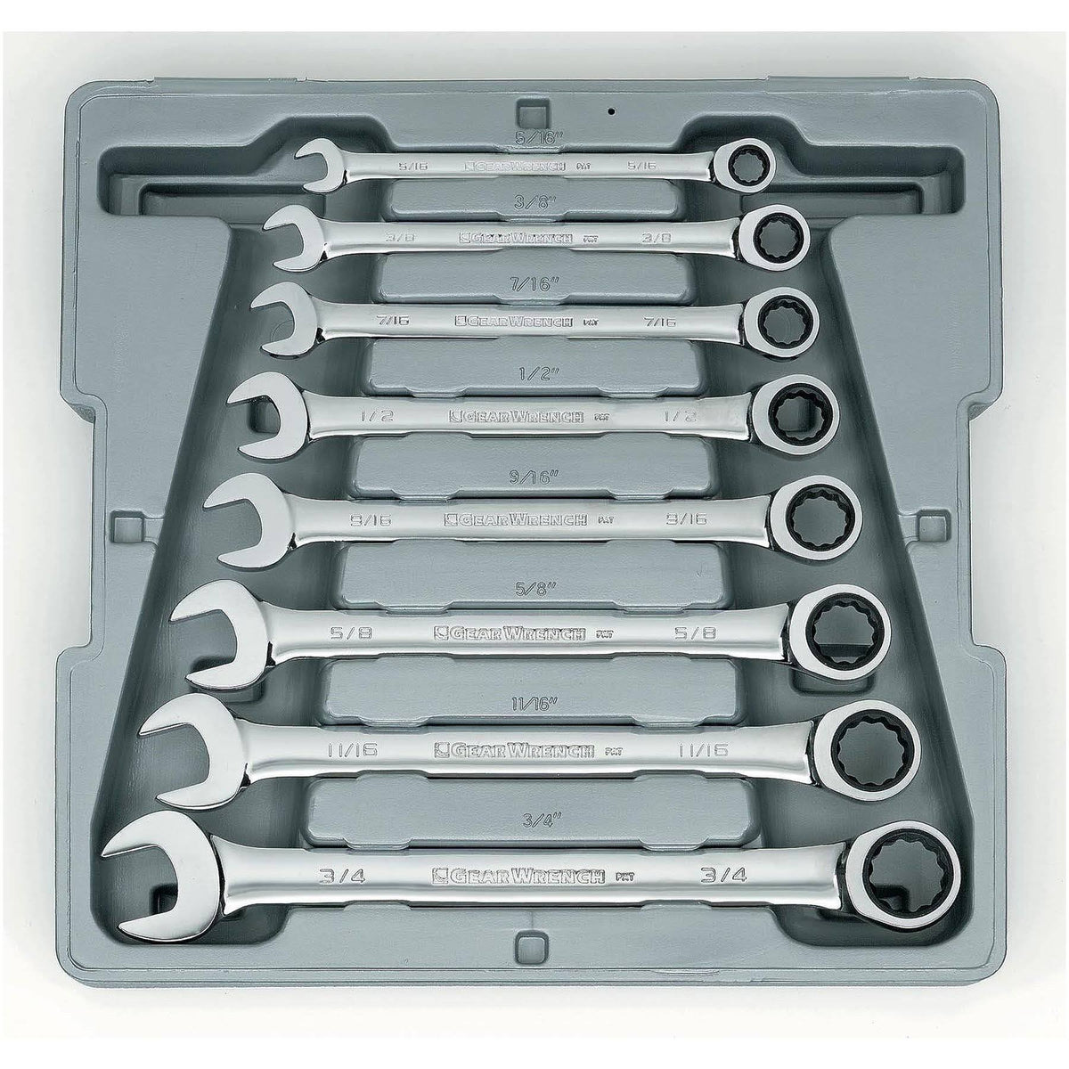 8 pc. Combination Ratcheting Wrench Set SAE Y2851