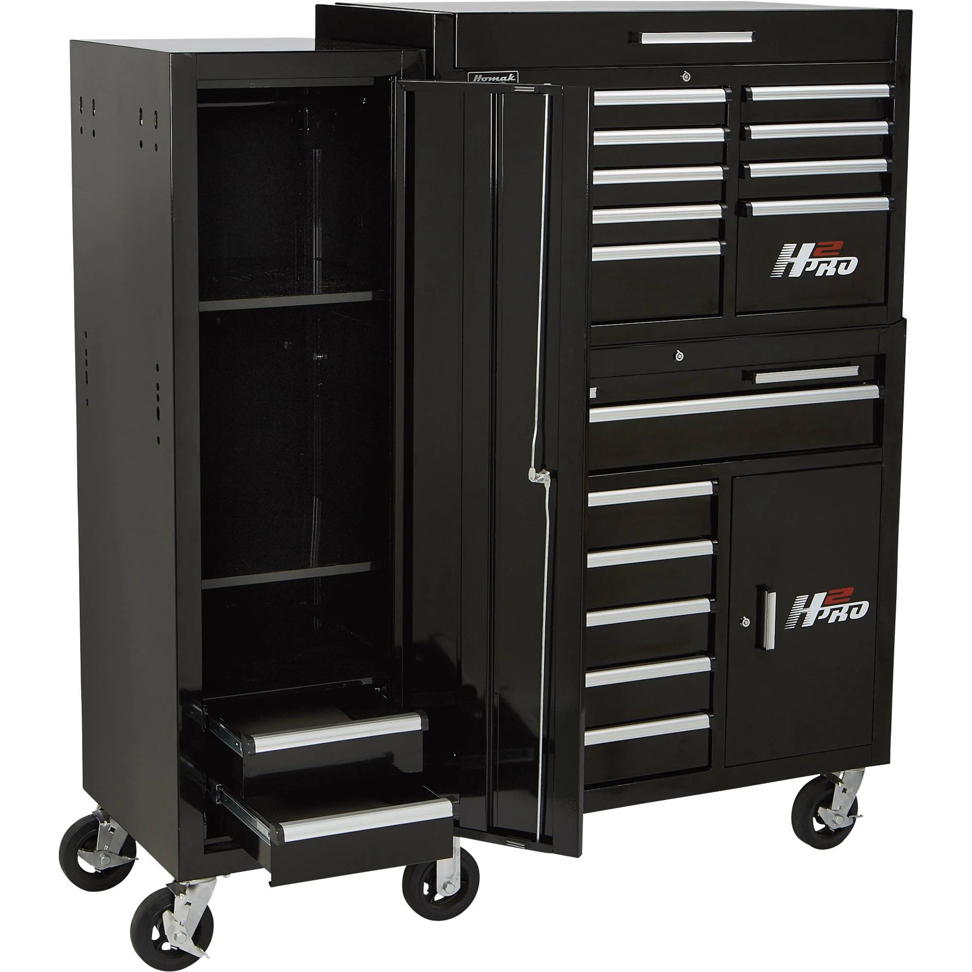 Black Full-Height Side Locker N27326