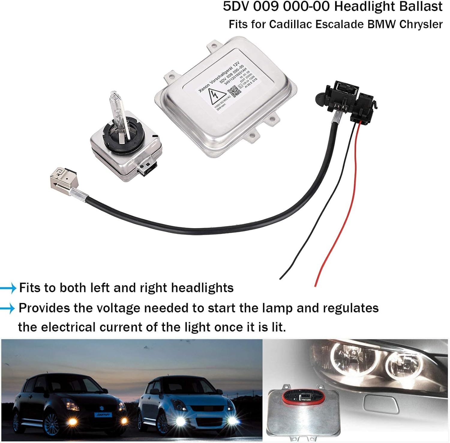 Xenon HID Ballast Headlight Control Unit with Igniter and D1S Bulb Replacement Y331