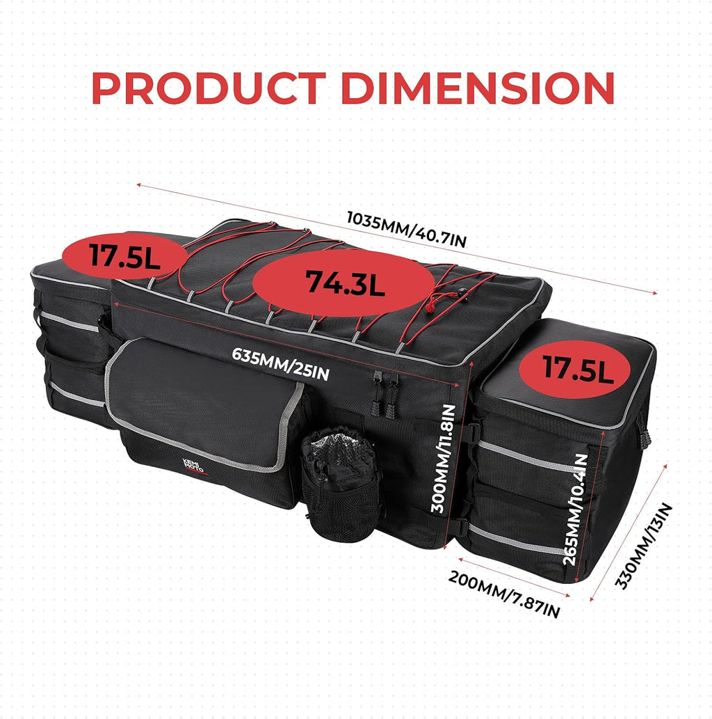 UTV Rear Cargo Storage Bag with Soft Cooler O869