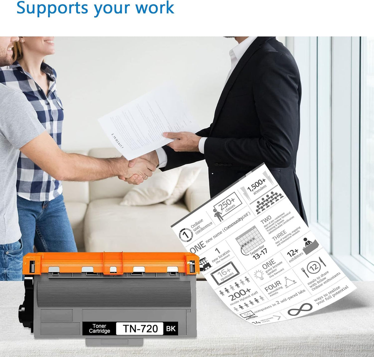 TN720 Toner Cartridge for Brother HL-5440D Printers W29185
