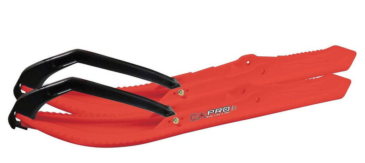 Red BX Snowmobile Skis with 6" Shaper Bars Complete Kit M682907