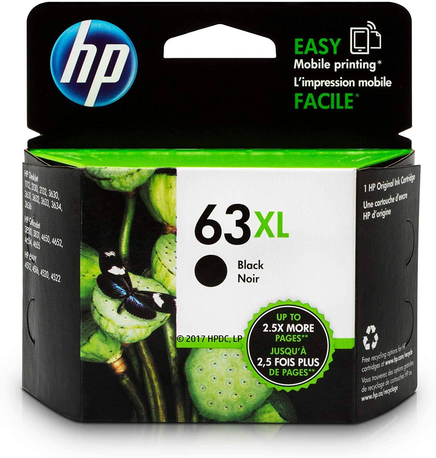 HP 63XL Black Ink Cartridge C102