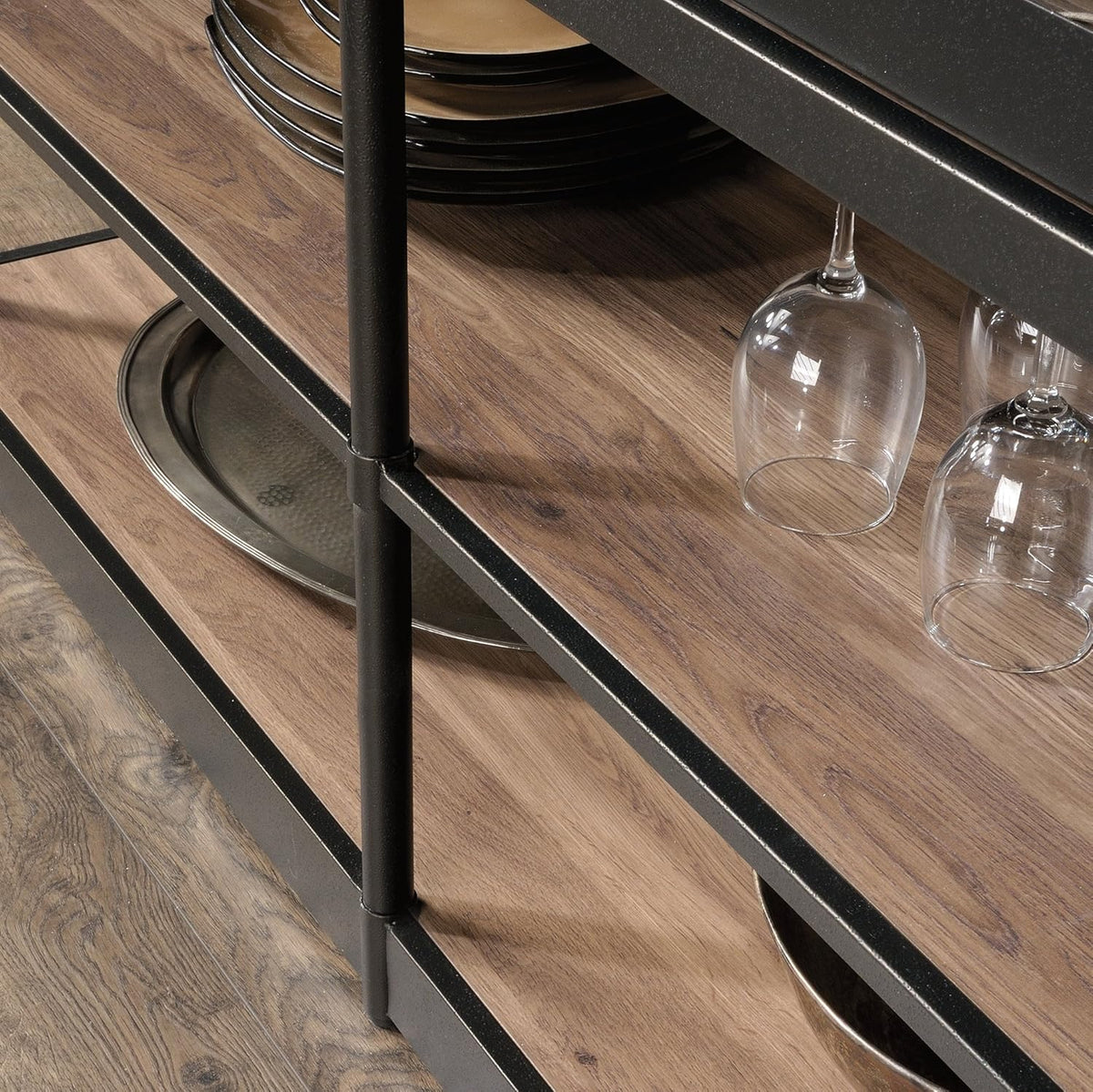 Black Triangular Side Table T89045