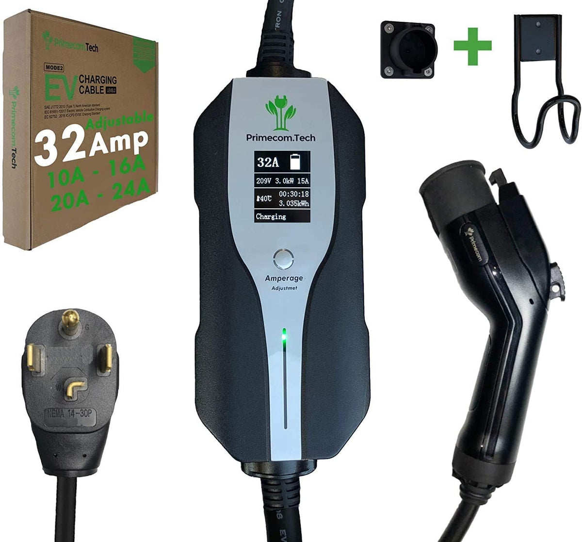 Level 2 Electric Vehicle Charger with 30Ft Cable R691744