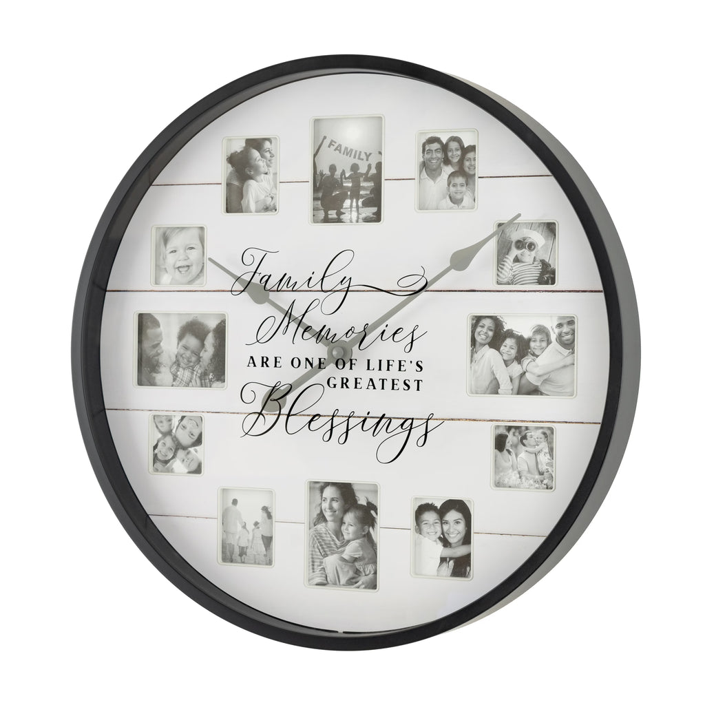 20" Round Farmhouse Wall Clock with Quartz Movement B634914