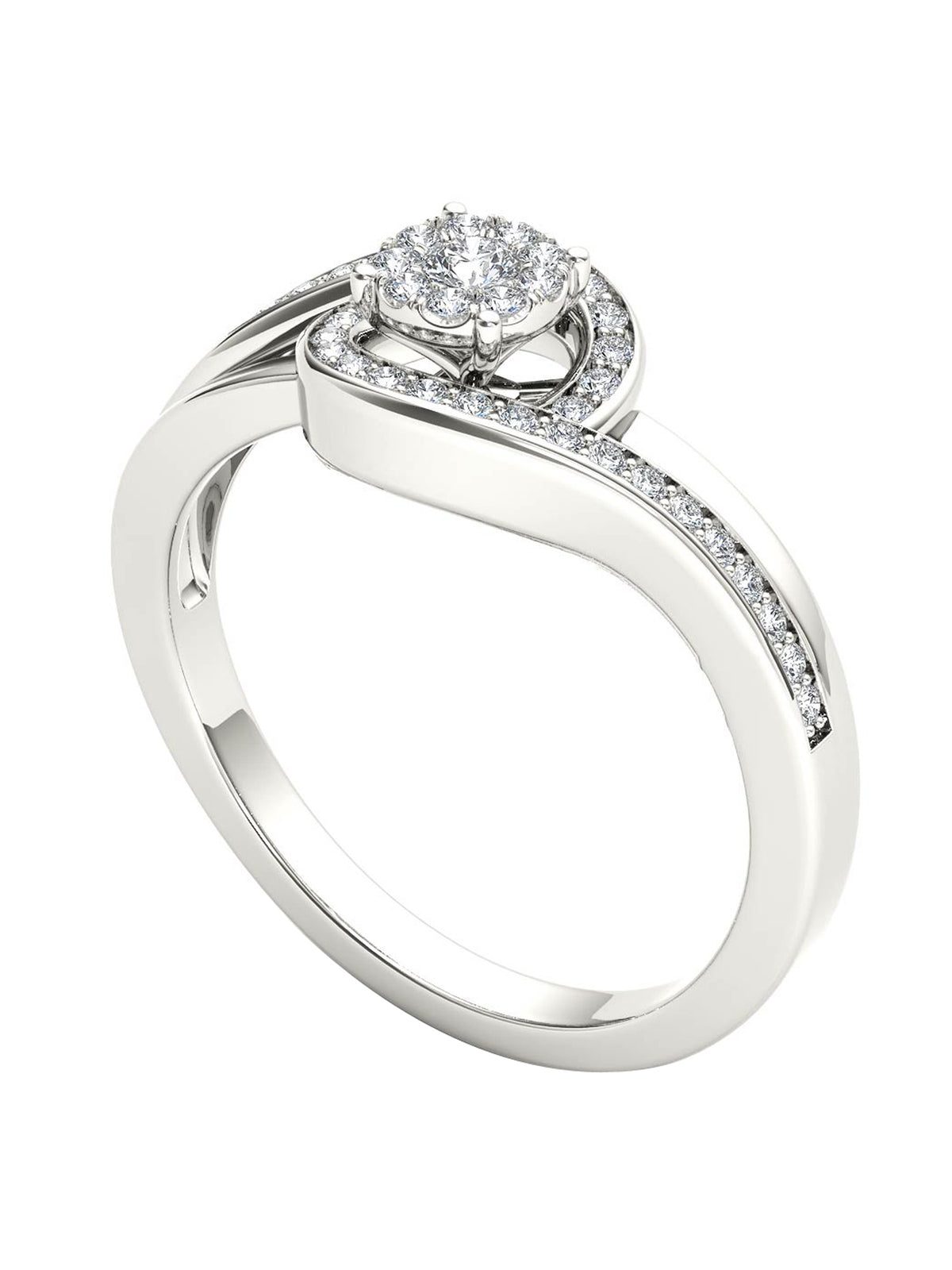 1/5ct Tw Diamond Cluster Engagement Ring G180036