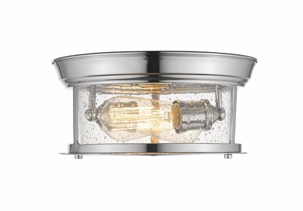Matte Black 2 Light Flush Mount K12706