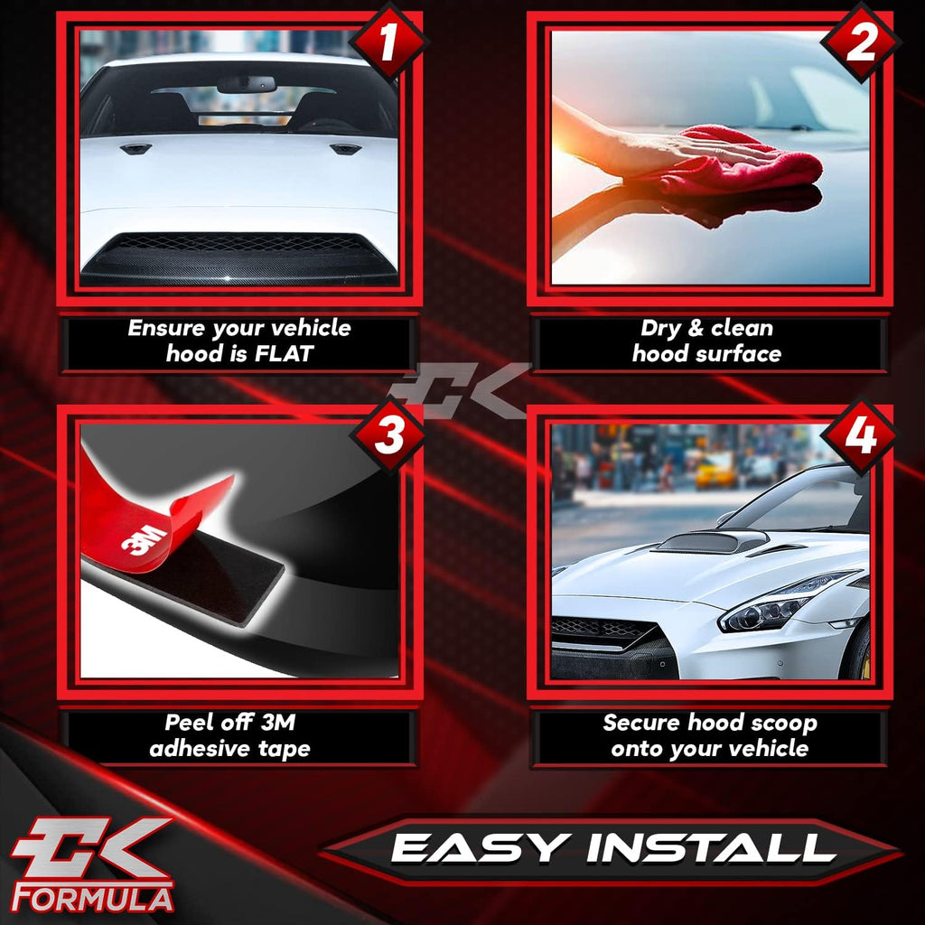 Carbon Fiber Hood Scoop Vent Cover I693171
