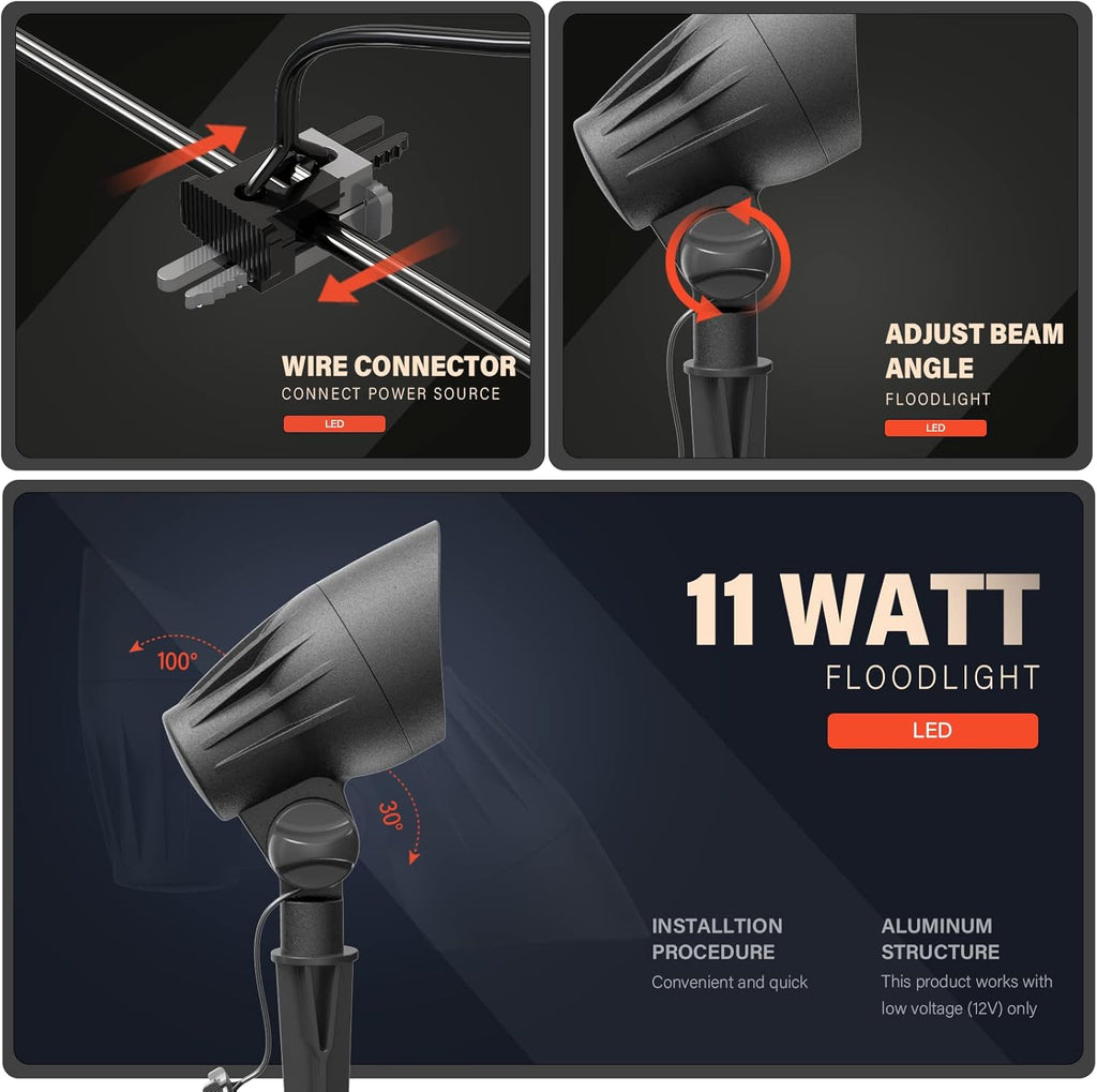 8 Pack LED Landscape Floodlight N489