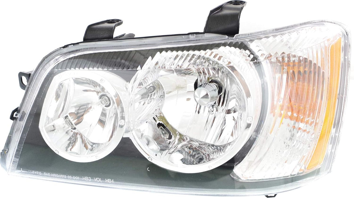 Headlight Set of 2 Clear Lens Halogen With bulbs W33693