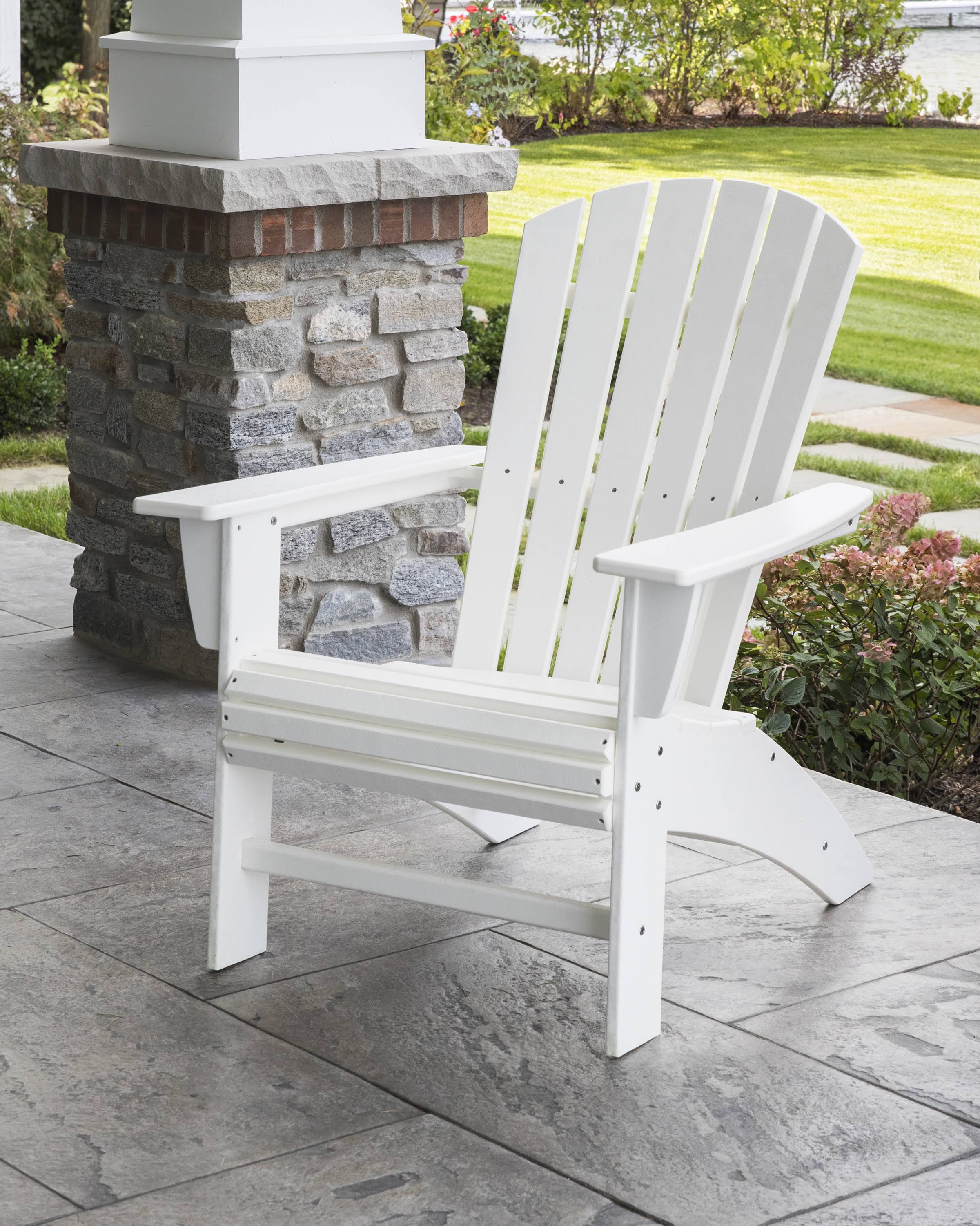 White Curveback Adirondack Chair B862