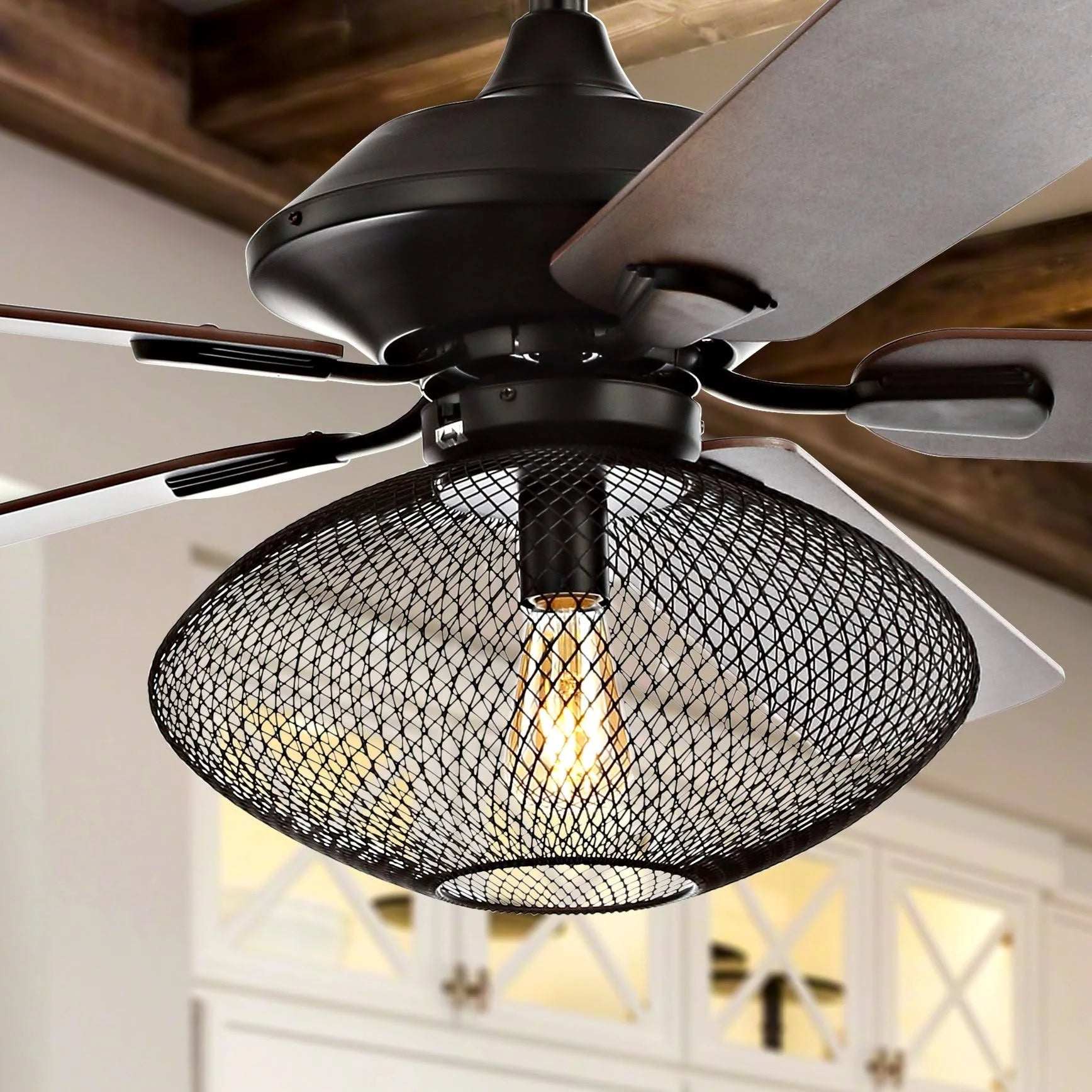52 inch 1-Light LED Ceiling Fan with Remote, Oil Rubbed Bronze R70593